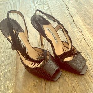 Manolo Blahnik pumps.